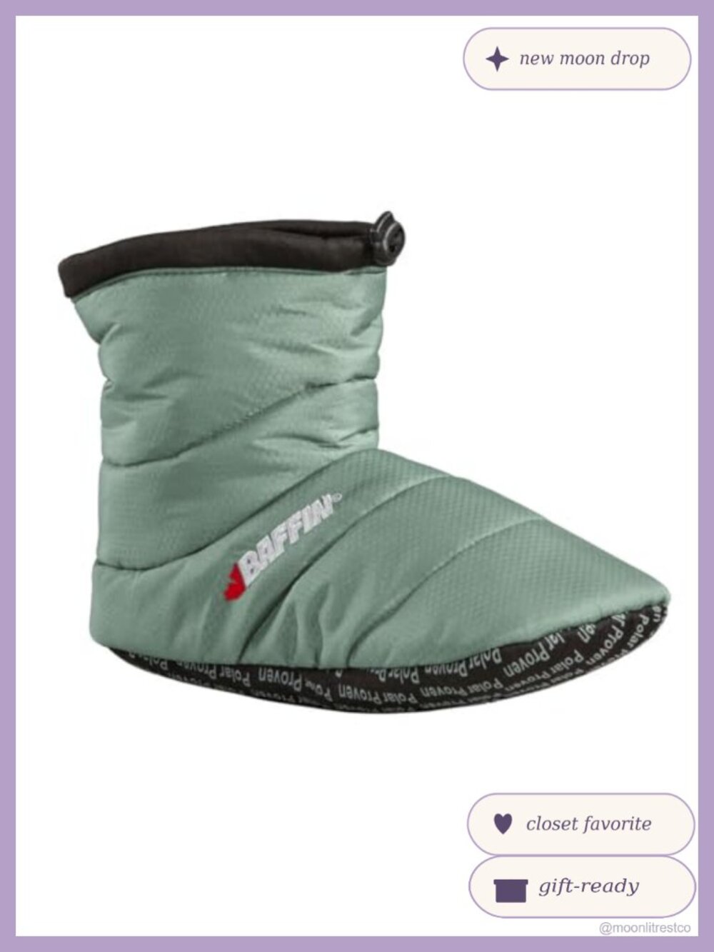 Unisex Baffin Cush Booty Water-Resistant Insulated Hybrid Slippers